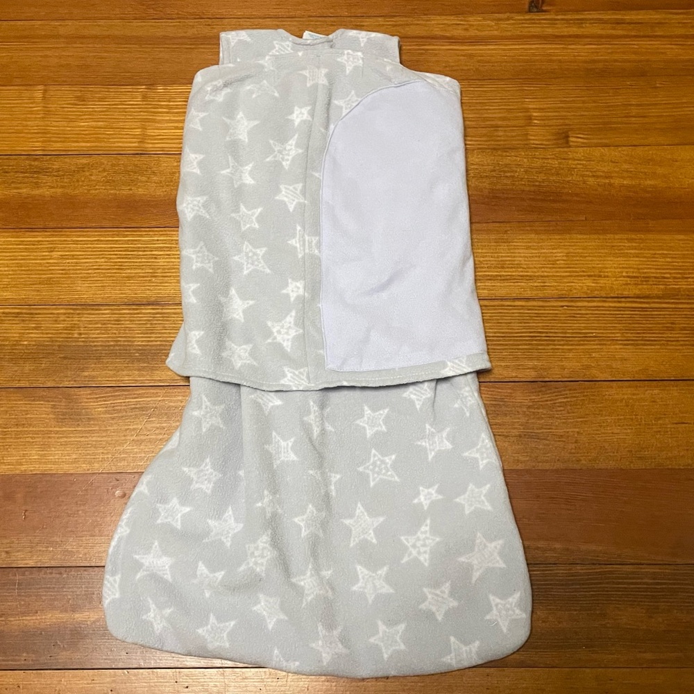 Halo Gray Fleece SleepSack Swaddles Size Small 3-6 Months - Picture 15 of 16